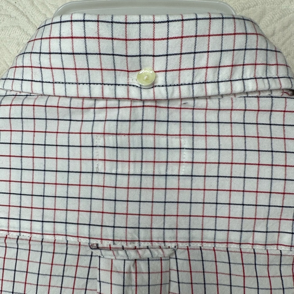 GANT Barney’s NY Rugger The Hugger Dreamy Oxford Tattersall HOBD Red NOS Shirt - Picture 8 of 15
